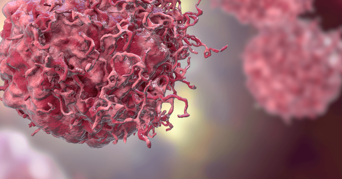 mesothelioma Cancer cells, 3D illustration