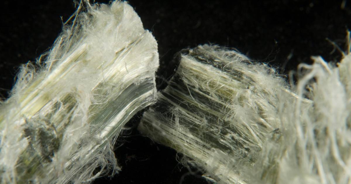 Amosite Asbestos mineral sample