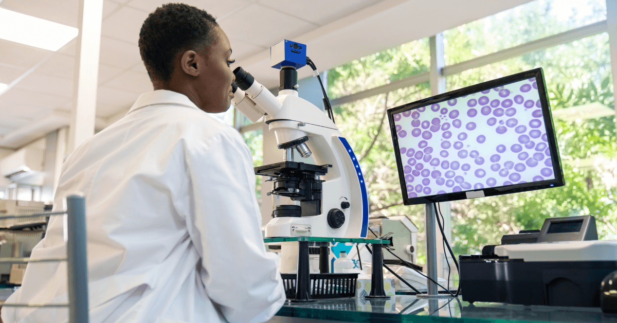 medical researcher, studying nanotubes