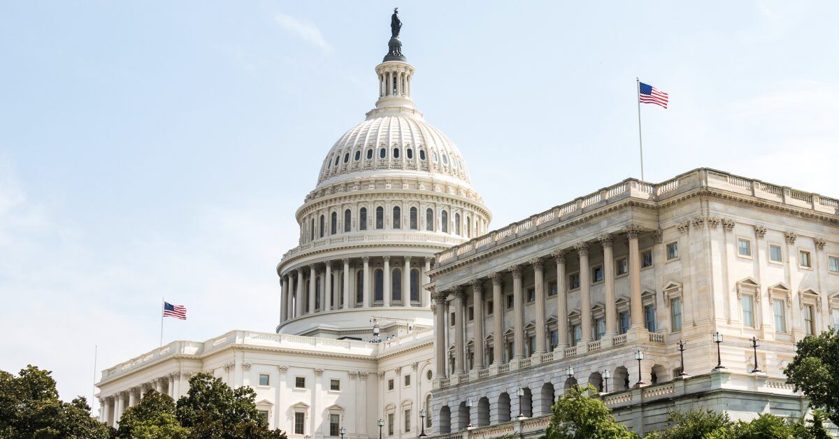 Side View of U.S. Capitol Building